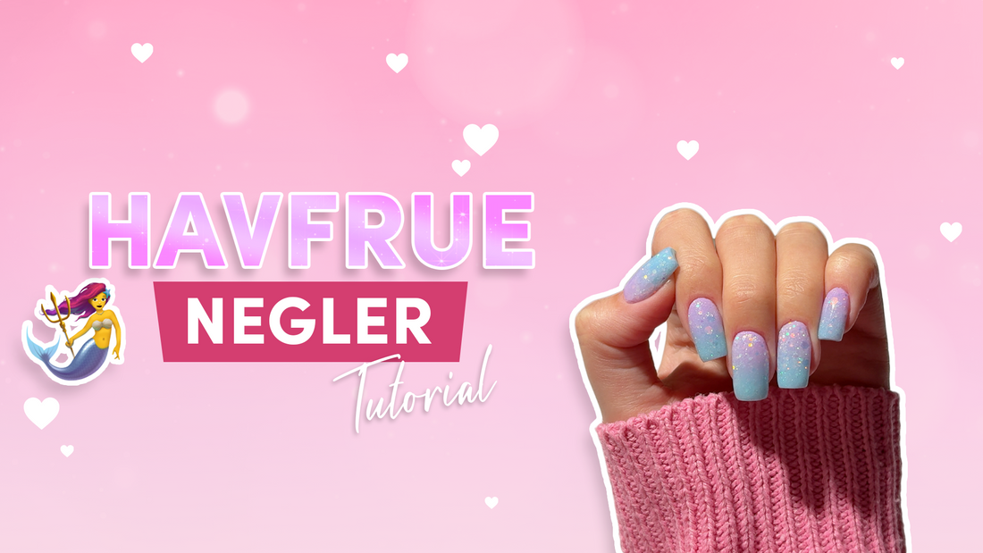 Mermaid ombré negler – magisk stil steg for steg